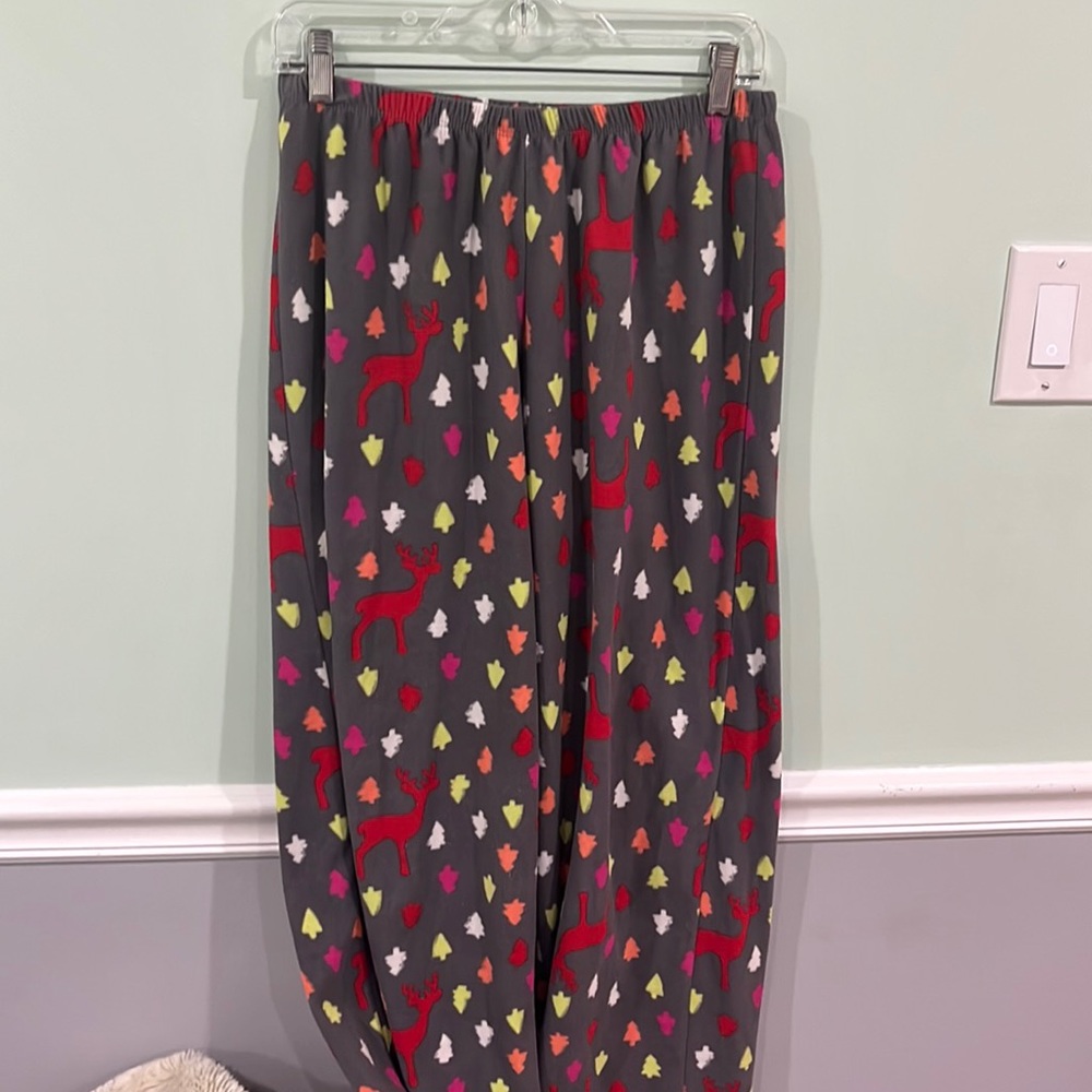 grey christmas pajama pants